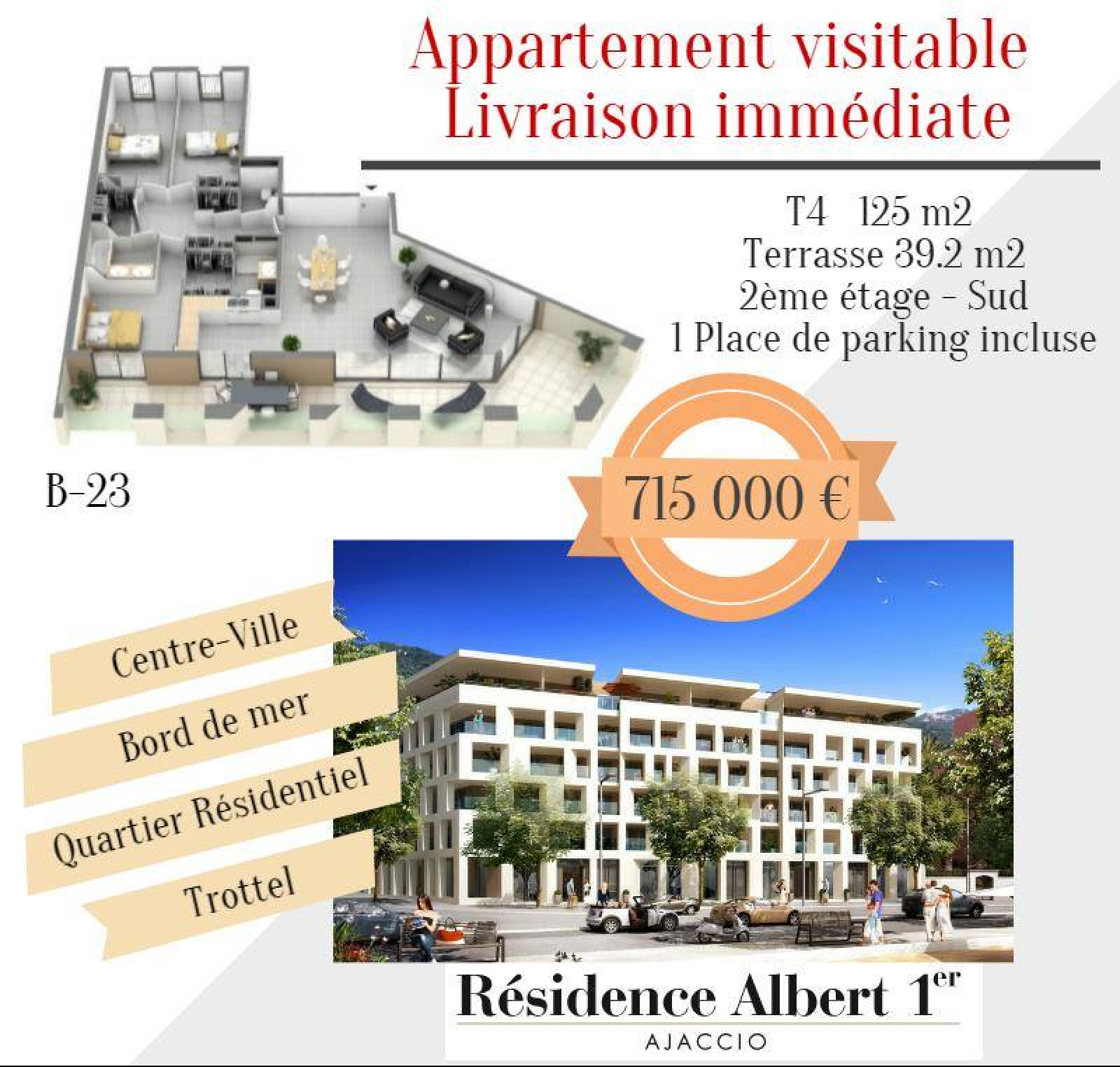 Image_7, Appartement, Ajaccio, ref :ALB1B23